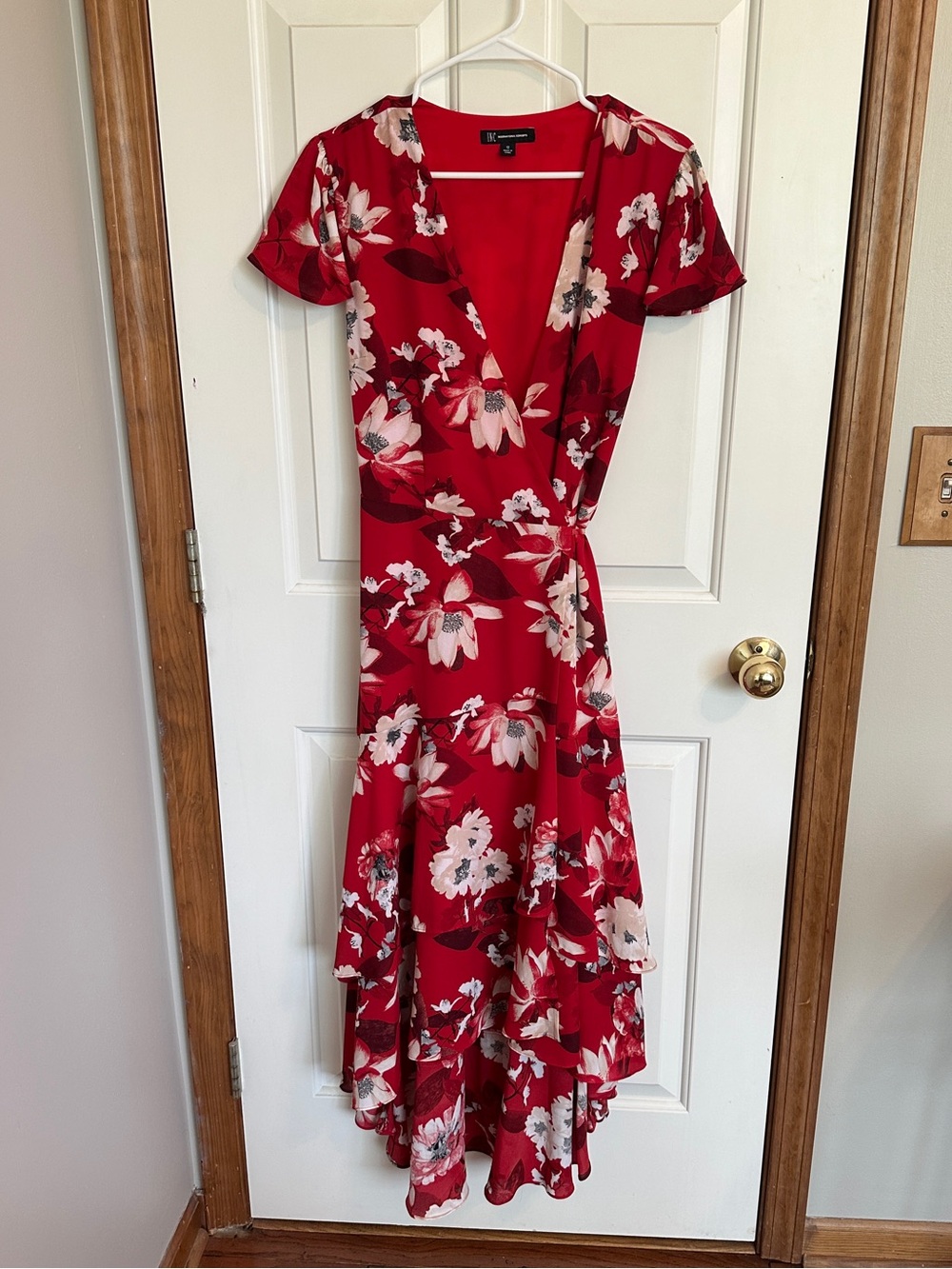 INC International Concepts Red Floral Dress
